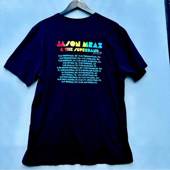 Jason Mraz & the Superband 2023 Concert Shirt Size M (check measurement pics) - Picture 2 of 6